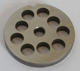 #12 x 1/2" Meat Grinding Plate - Stocker - 1