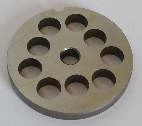 #12 x 1/2" Meat Grinding Plate - Stocker - 1