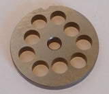 #12 x 1/2" Meat Grinding Plate - Stocker - 2