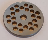 #12 x 5/16" Meat Grinding Plate - Stocker - 2