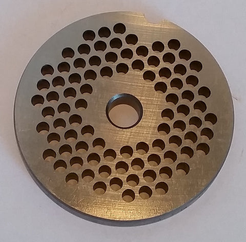 #12 x 5/32" Meat Grinding Plate - Stocker
