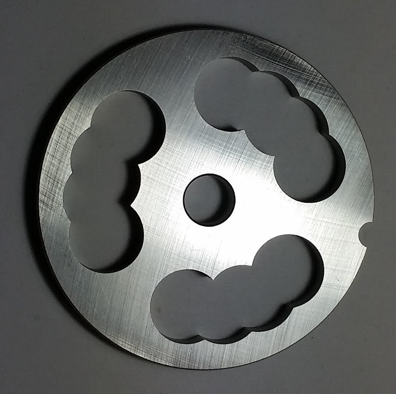 #22  Zic-Zac Meat Grinding Plate - Stocker