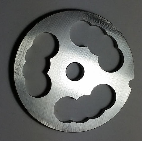 #22  Zic-Zac Meat Grinding Plate - Stocker