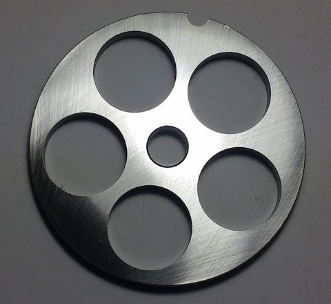 #22 x 1" Meat Grinding Plate - Stocker