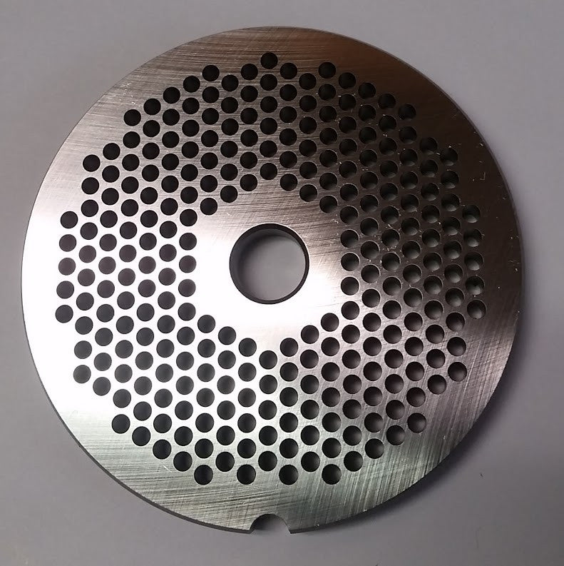 #12 x 1/8" Meat Grinding Plate - L. Stocker and Sons