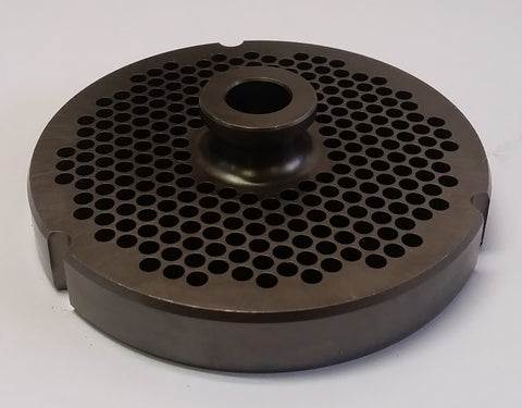 #32 x 5/32" Hubbed Meat Grinding Plate - L. Stocker and Sons - 1