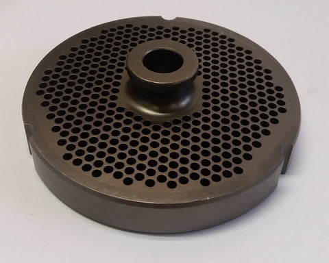 #32 x 1/8" Hubbed Meat Grinding Plate - L. Stocker and Sons - 1