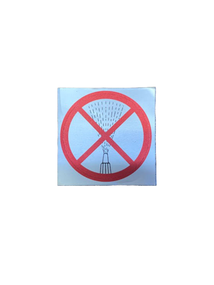 DO NOT HOSE DECAL