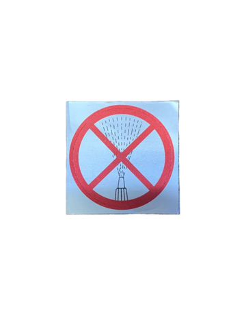 DO NOT HOSE DECAL
