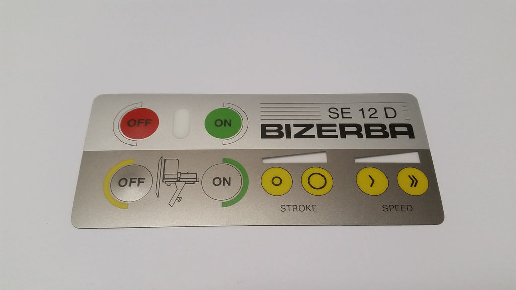 Bizerba SE12D Deco Foil On/Off Buttons